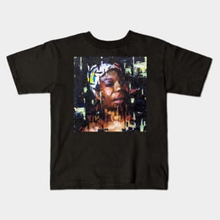 Solitude - Nina Simone Kids T-Shirt